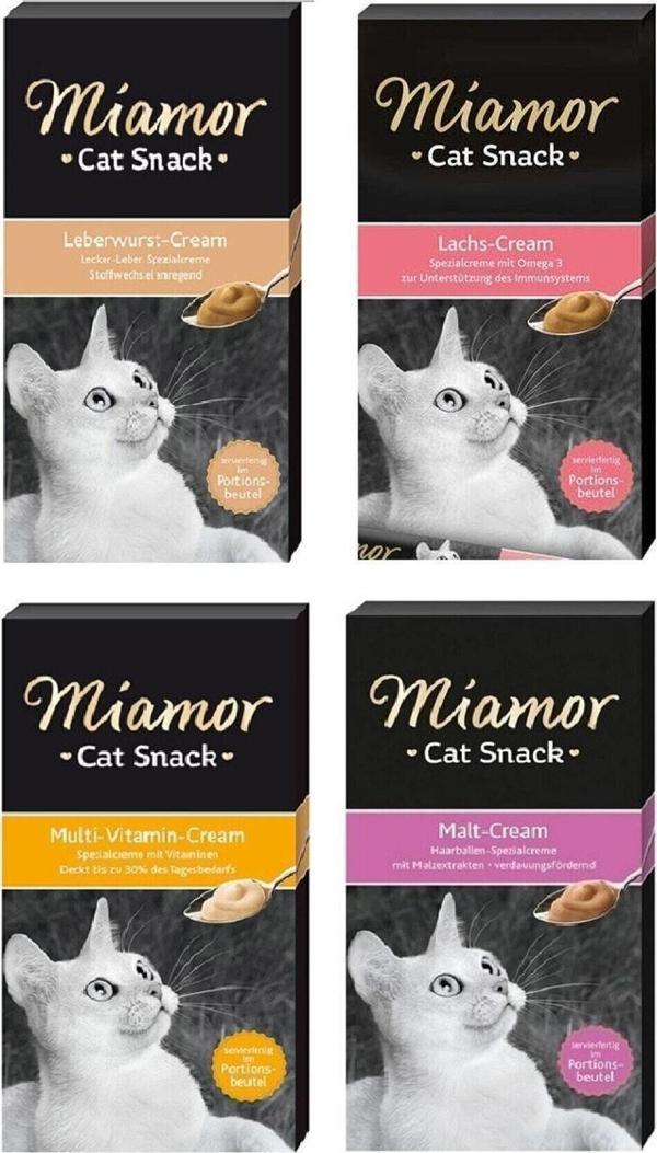 Miamor Cream 4 Çeşit Kedi Kreması 6 X 15 gr 4'lü Paket - Image 1