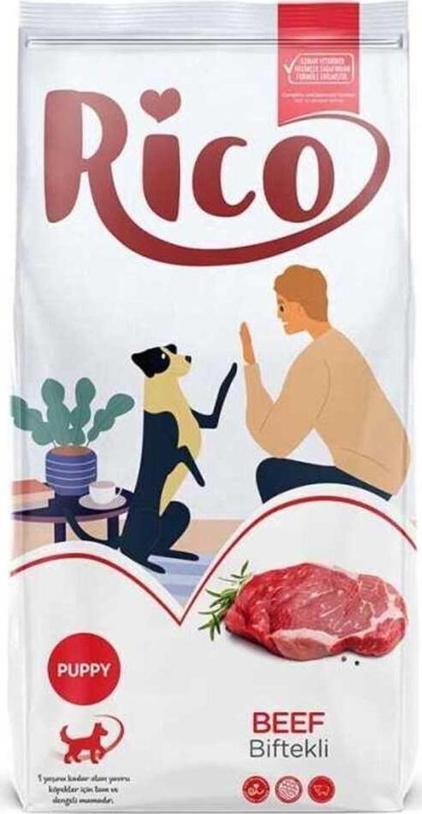 Rico Yavru Köpek Maması Biftekli 15 Kg - Image 1