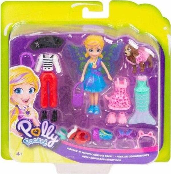 Polly Pocket ve Hayvan Dostu Kostüm Giyiyor Oyun Seti - Image 1