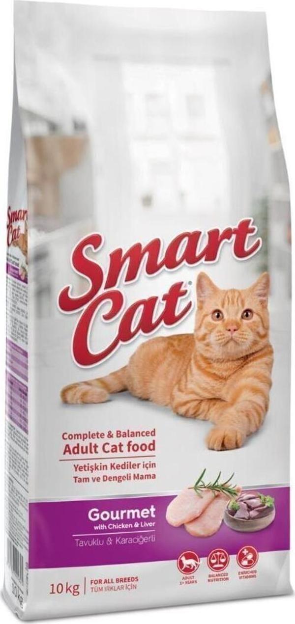 Smart Cat  Gurme Yetişkin Kedi Maması (Tavuk&Ciğer) 10 kg - Image 1