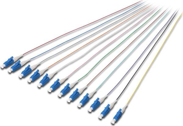 Digitus LC Fiber Pigtail , Loose Buffer, 09/125 µ, DIN IEC 304 renk kodlu, Singlemode, OS2, uzunluk  - Image 1
