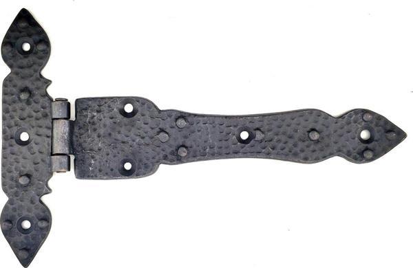 Antika Tarz Dekoratif Pirinç Kuyruklu Düğmeli Menteşe No3 - 155x240 mm, Oksit - Image 1