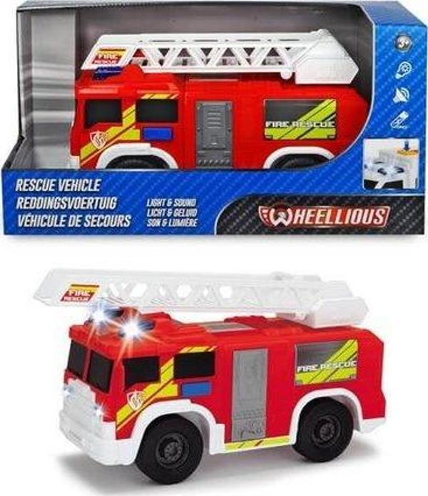 Dickie Toys Dickie Fire Rescue Unit Sesli Işıklı İtfaiye Arabası - Image 1