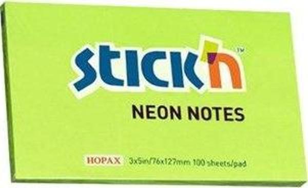 Hopax Neon Yeşil Yapışkanlı Not Kağıdı - Image 1