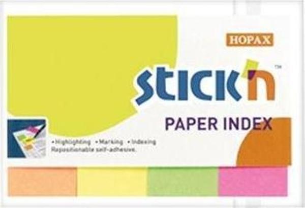 Hopax Gıpta Neon 4 Renk 200 Yaprak Ayraç - Image 1