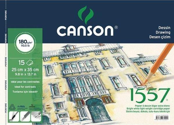 Canson 1557 25x35 180 gr 15 Yaprak Resim Defteri - Image 1