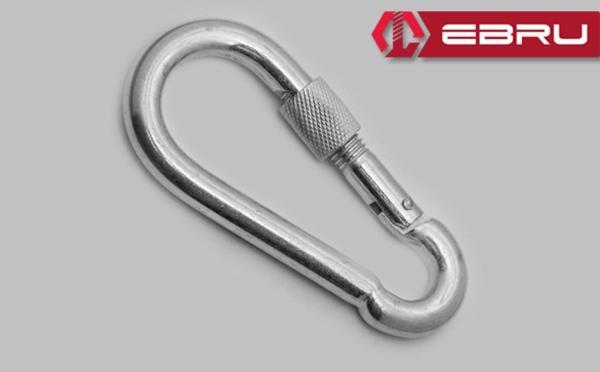 Vidalı Karabina, Kanca, Çengel 6mm - 50 Adet - Image 1