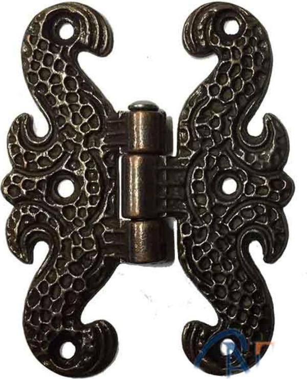Zamak Kelebek Menteşe - Büyük, 50x67mm, Oksit, 1 Adet - Image 1