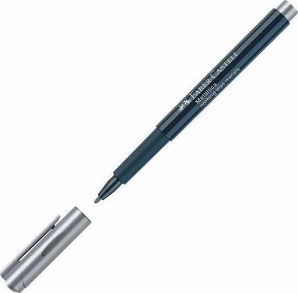 Faber-Castell Gümüş Metalik Markör  - Image 1