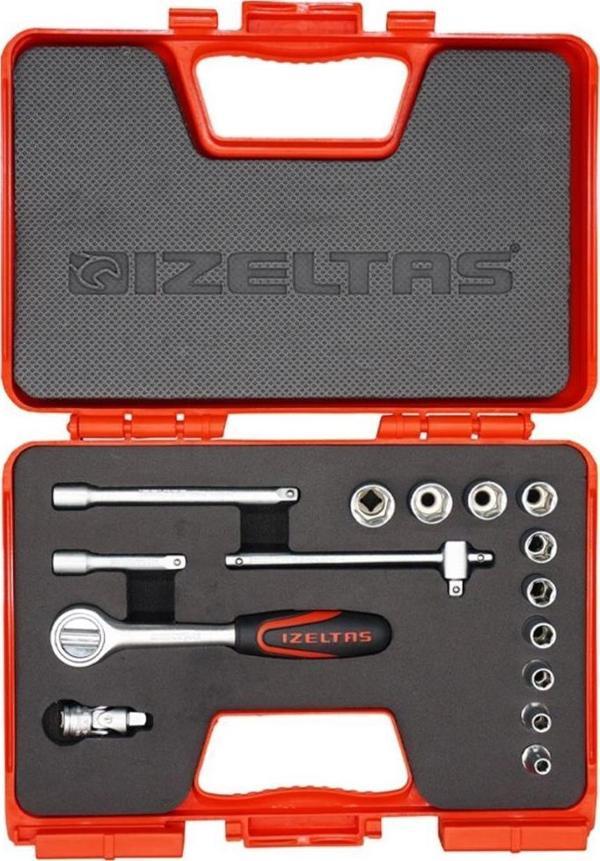 İzeltaş 15Li Karbüratör Lokma Anahtar Takımı 1/4" - 1107006015 - Image 1