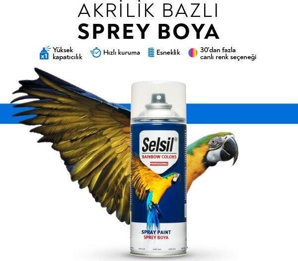 Selsil Sprey Boya Ateş Kırmızı Ral3000 400ml - Image 1