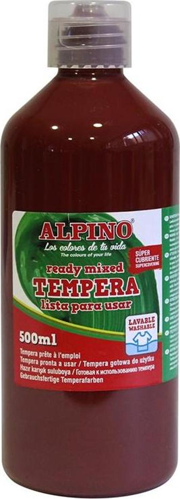 Alpıno Tempera Kahve Suluboya 500 Ml Dm-010177 - Image 1