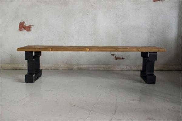 Masif Ahşap Bank 120x37 Cm - Image 1