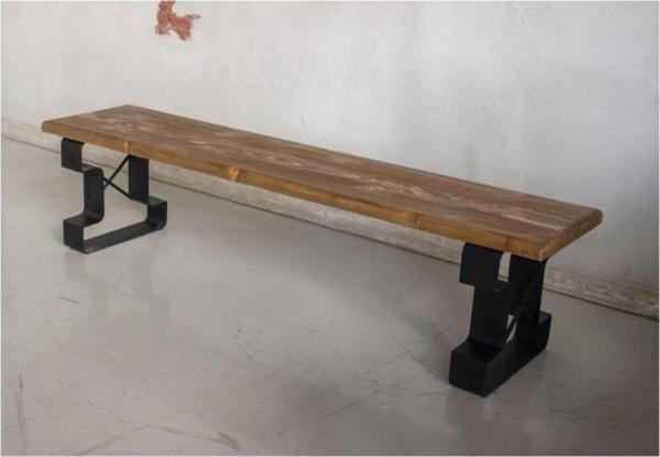  Masif Ahşap Bank 220x37 cm - Image 1
