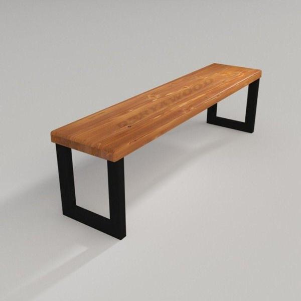 Masif Ahşap Hera Bank 37x180x45cm - Image 1