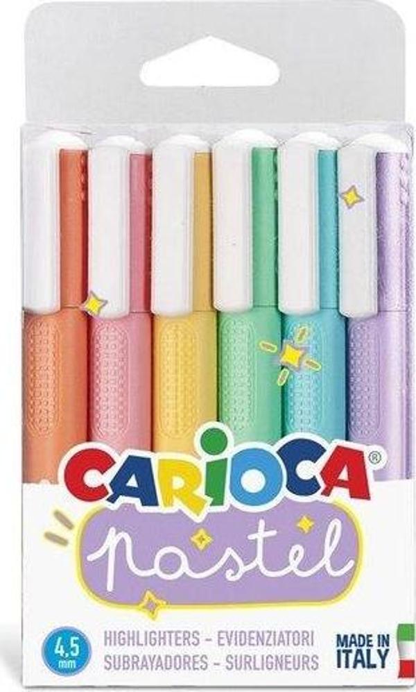 Carioca Pastel Renkler İşaretleme Kalemi 6'Lı - Image 1