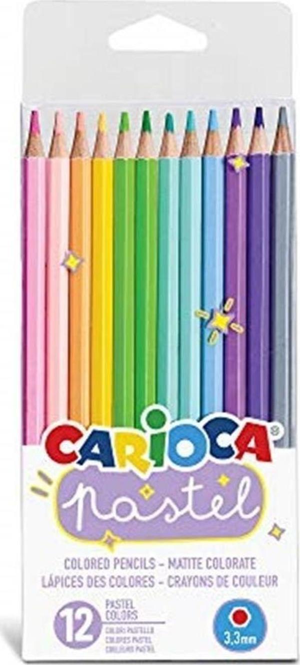 Carioca Pastel Renkler 12'li Kuru Boya Kalemi - Image 1