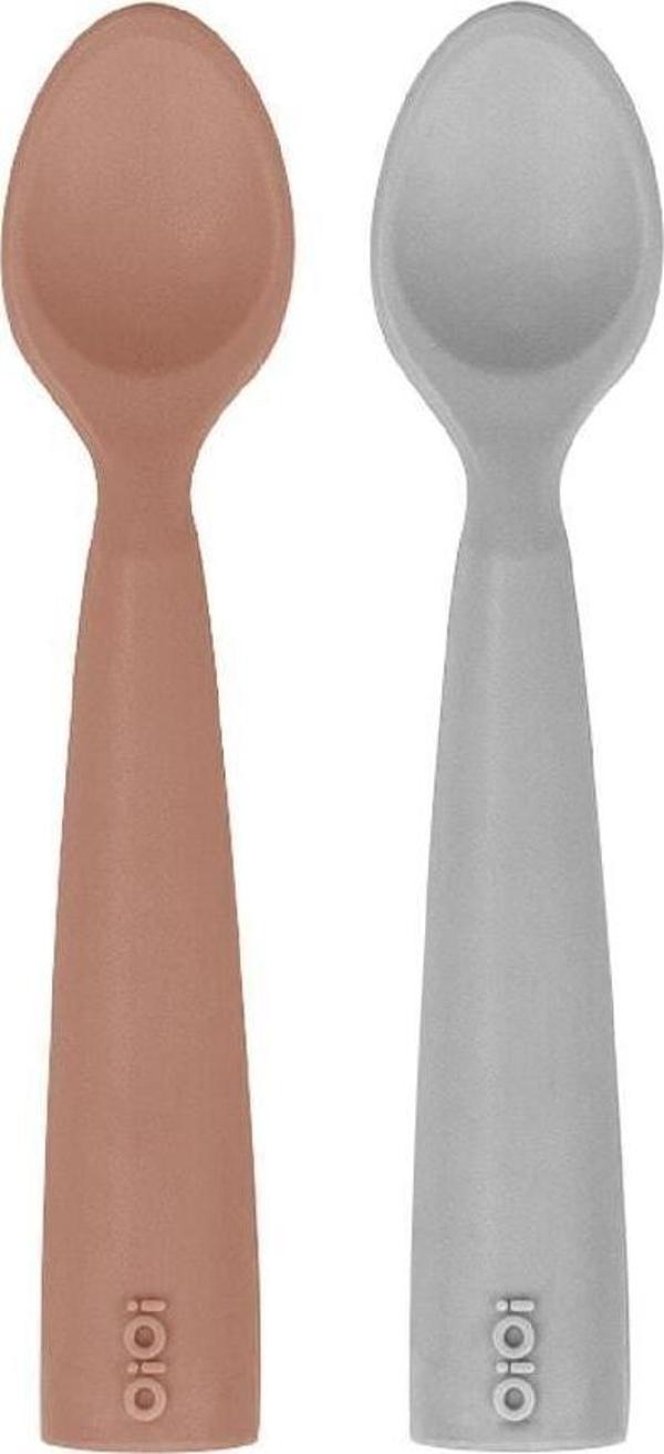 OiOi Nam Nam 2'li - Woody Brown / Powder Grey Tek Ebat - Image 1