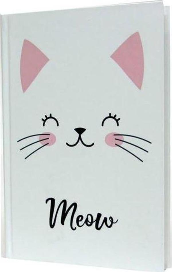 Route21 Defter Meow Kedi Sert Kapak - Düz - Image 1