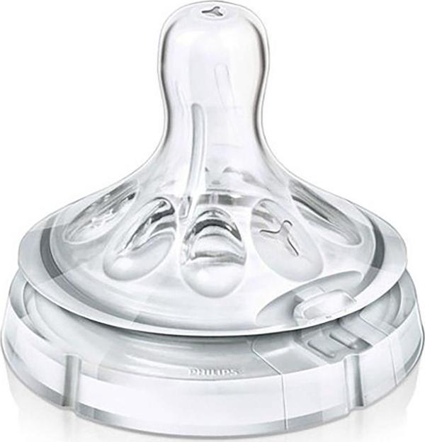 Philips Avent Scf046/27 2'li Natural Y Kesik Biberon Emziği 6 Ay  Tek Ebat - Image 1