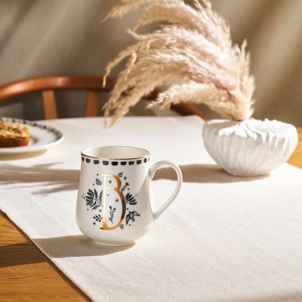 Emsan Artisan B Letter New Bone Kupa 220 ml - Image 1