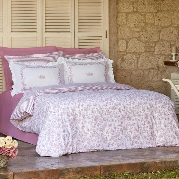Karaca Home Versay Tek Kişilik Percale Nevresim Takımı Pembe - Image 1