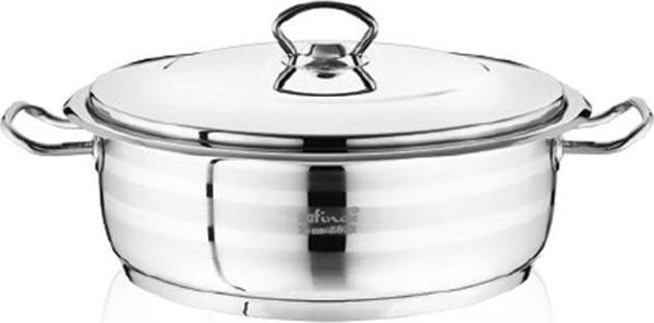 Safinox Flavia Çelik Kısa Tencere 26x8 cm-4.25 Litre - Image 1
