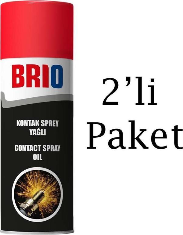 Brio Elektronik Kart Devre Kontak Temizleyici Sprey 200 Ml Yağlı 2 Adet - Image 1