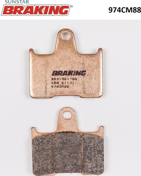 Braking SİNTERLİ ARKA FREN BALATASI / HARLEY D. / XL 883 L SUPERLOW / 883cc / ARKA / 2014-2015-2016-2017-2018 - Image 1