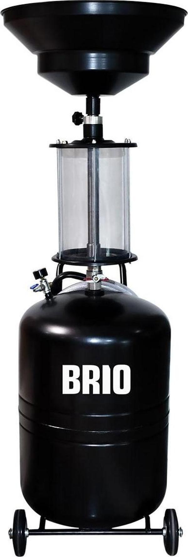 Brio Havalı Karterden Yağ Boşaltma Cihazı Fanuslu Seviye Gösterge Camlı Geniş Hunili 80+9 Lt - Image 1