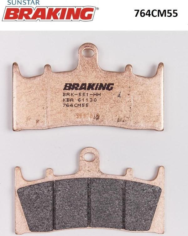 Braking SİNTERLİ ÖN FREN BALATASI / SUZUKI / TL R / 1000cc / ÖN İKİ TAKIM KULLANIR / 1998-1999-2000-2001-2002-2003 - Image 1