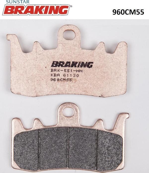 Braking SİNTERLİ ÖN FREN BALATASI / TRIUMPH / STREET TRIPLE R / 765cc / ÖN İKİ TAKIM KULLANIR / 2017-2018-2019-2020 - Image 1