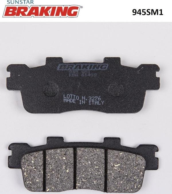 Braking YARI METALİK ARKA FREN BALATASI / KYMCO / X-TOWN CT / 250cc / ARKA / 2020-2021 - Image 1