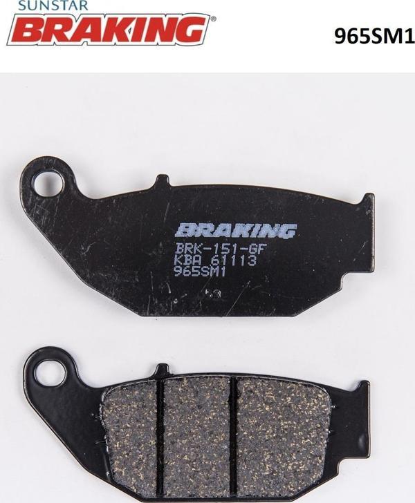 Braking YARI METALİK ARKA FREN BALATASI / SUZUKI / GSX-S 125 / 125cc / ARKA / 2017-2018-2019-2020 - Image 1