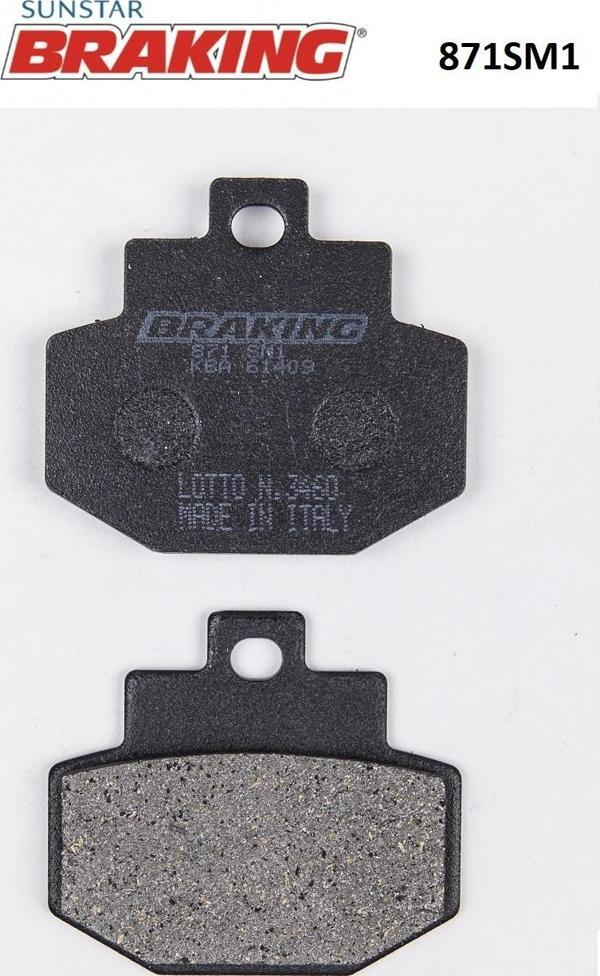 YARI METALİK ARKA FREN BALATASI / VESPA / VESPA GTV / 300cc / ARKA  / 2010-2011-2012-2013-2017-2018-2019-2020-2021-2022 - Image 1