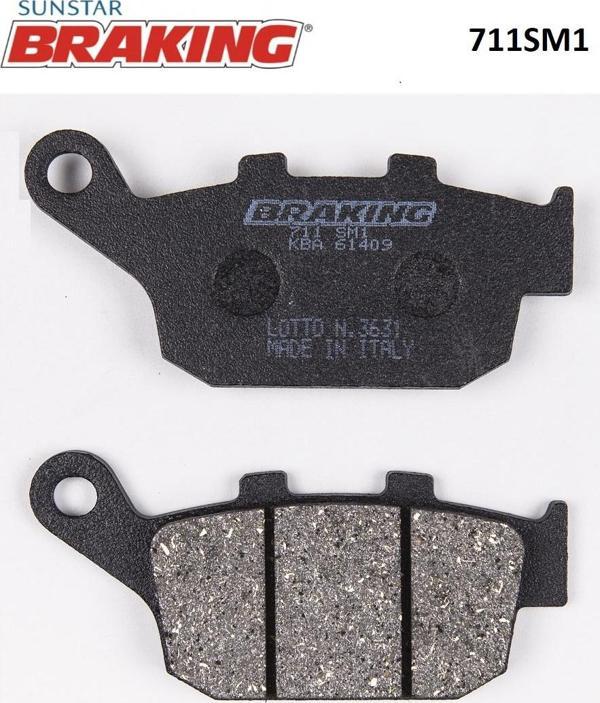 Braking YARI METALİK ARKA FREN BALATASI / YAMAHA / XJ6 / DIVERSION F / 600cc / ARKA / 2009-2010-2011-2012-2013-2014-2015 - Image 1