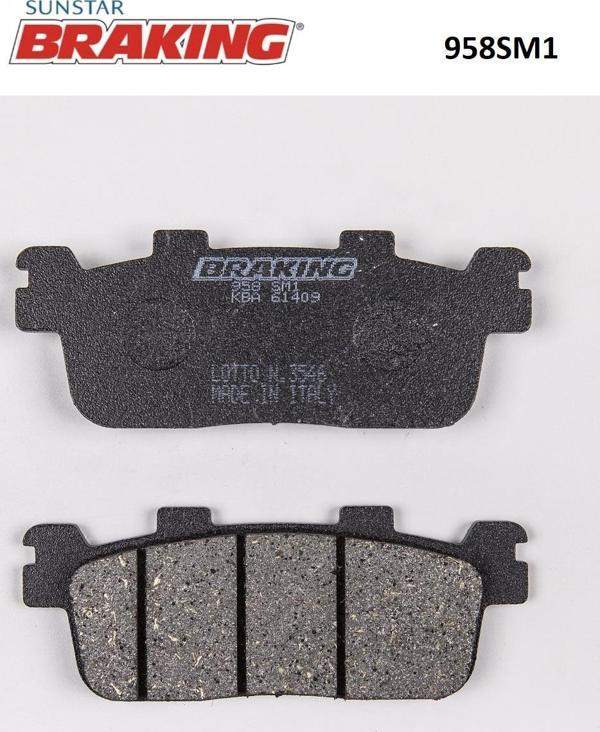 Braking YARI METALİK ARKA FREN BALATASI / YAMAHA / X-MAX / 400cc / ARKA / 2013-2014-2015-2016-2017-2018-2019-2020-2021 - Image 1