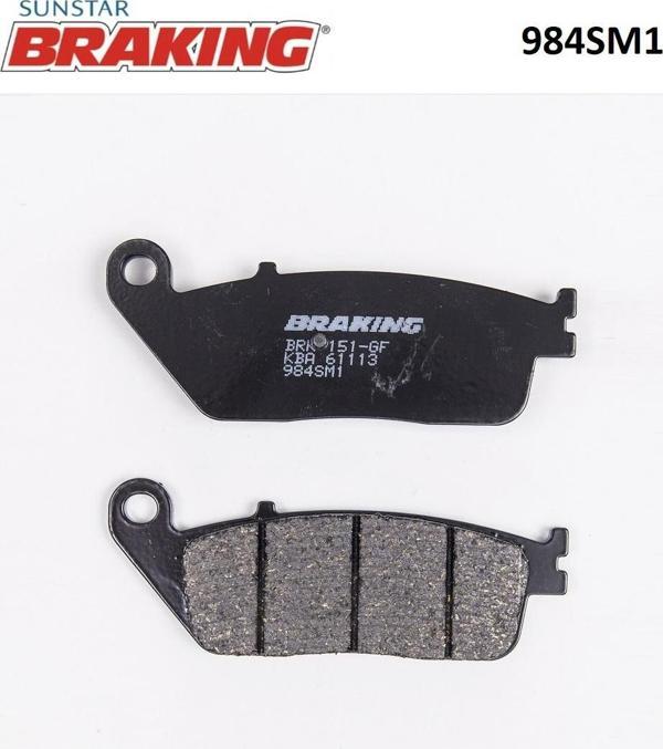 Braking YARI METALİK FREN BALATASI / KYMCO / XCITING / R / 500cc / ARKA / 2005-2006-2007-2008-2009-2010-2011 - Image 1