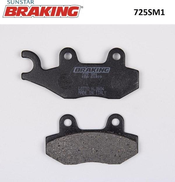 Braking YARI METALİK FREN BALATASI / YAMAHA / YBR 250 / 250cc / ÖN / 2007-2008-2009-2010-2011 - Image 1