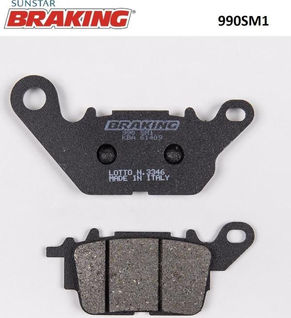 Braking YARI METALİK ÖN FREN BALATASI / YAMAHA / N-MAX / 155cc / ÖN / 2015-2016-2017-2018-2019-2020-2021-2022-2023 - Image 1