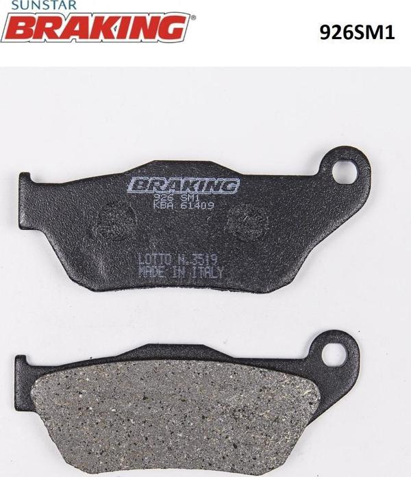 Braking YARI METALİK ÖN FREN BALATASI / YAMAHA / X-MAX / 250cc / ÖN SAĞ / 2005-2006-2007-2008-2009 - Image 1