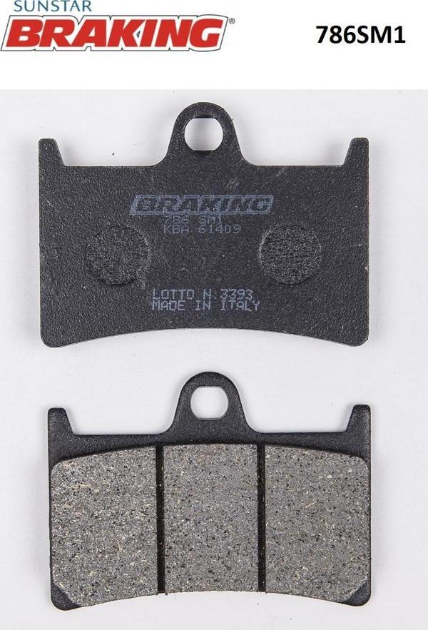 Braking YARI METALİK ÖN FREN BALATASI / YAMAHA / YZF R7 / 700cc / ÖN İKİ TAKIM KULLANIR / 2022-2023 - Image 1