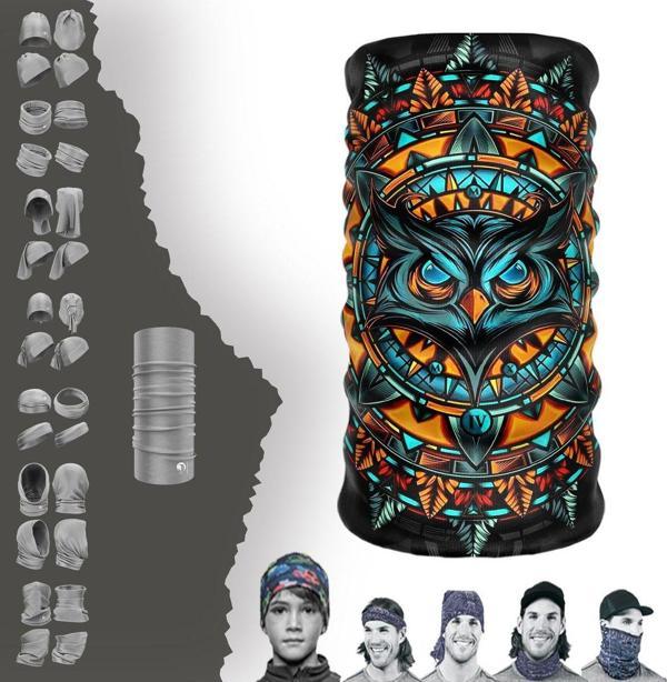 Extreme Spor Motor ve Bisiklet Kullananlara Özel Desenli Buff Boyunluk Bandana Balaklava - Image 1