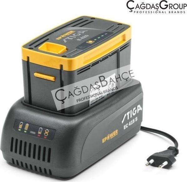 Stiga E415S Akü Batarya Şarj Cihazı Tek Batarya Girişli - Image 1