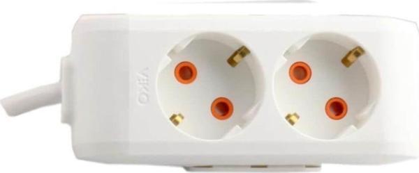 VİKO Multi-led 2'li Priz Top. Kablolu Ç. K. 1mt - Image 1