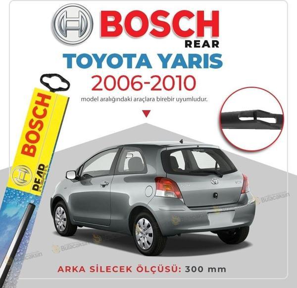 Bosch Rear Toyota Yaris 2006 - 2010 Arka Silecek - H304 - Image 1