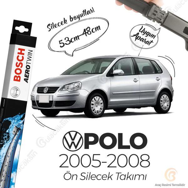 Volkswagen Polo Muz Silecek Takımı (2005-2008) Bosch Aerotwin - Image 1