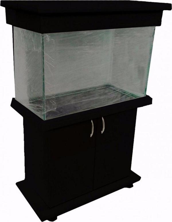 Kanki Pet Mobilyalı 100 x 50 x 60 cm (300 Litre) Siyah - Image 1