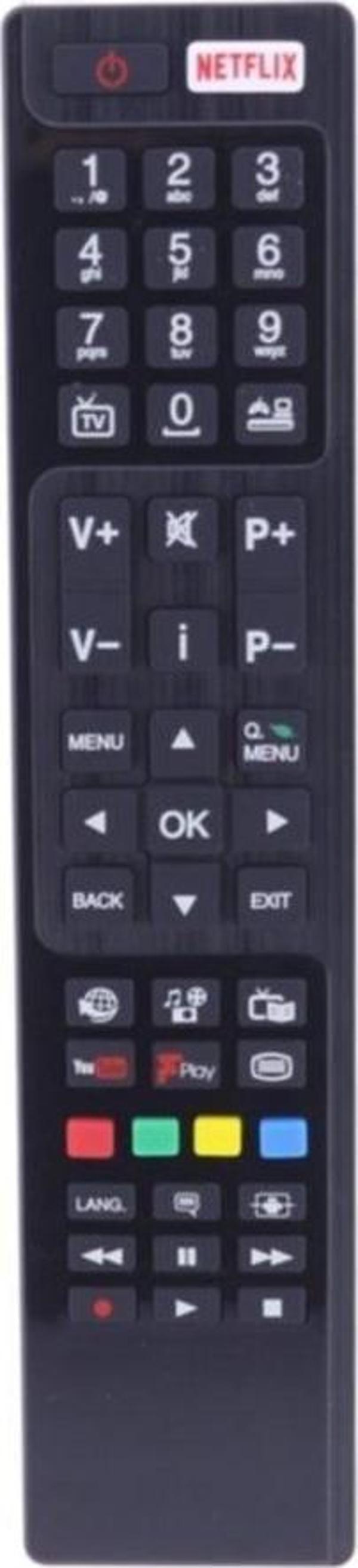 Vestel Netflix-youtube-play Tuşlu Lcd-led Tv Kumandası - Image 1