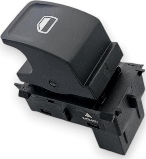 Skoda Rapid 2012-16 Sol Arka Yolcu Kapısı Cam Düğmesi Yeşil 5JA959855 - Image 1